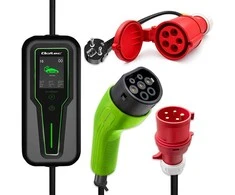 Qoltec Adapteris siłowy do ładowarek EV | gniazdo CEE 32A 5P | Przejściówka 400V na SCHUKO 230V | max 16A | 3.5 kW