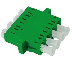 Qoltec LC/APC keturių jungčių vienmodžių šviesolaidinis adapteris (54137)