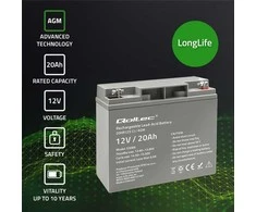 QOLTEC 53066 AGM baterija 12V 20Ah maks. 300A