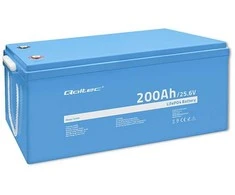 Qoltec Akumuliatorius LiFePO4 Ličio-geležies fosfatas | 25,6 V | 200Ah | BMS