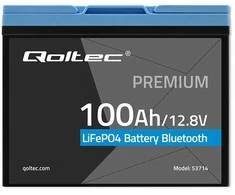 Qoltec Akumuliatorius LiFePO4 Litowo-Żelazowo-Fosforanowy | 12.8V | 100Ah | 1280Wh | Bluetooth | BMS