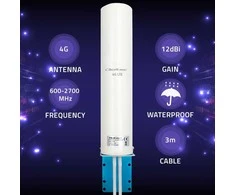 Qoltec Antena 4G LTE DUAL | 12dBi | įvairiakryptis | lauke