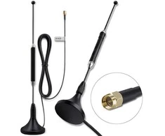Qoltec Antena 4G LTE su podstawą magnetyczną| 5dBi | dookólna | wewnętrzna | 600-2700 MHz | SMA | 3m