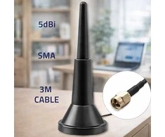 Qoltec Antena 4G LTE su podstawą magnetyczną | 5dBi | wewnętrzna | dookólna | 600-2700 MHz | SMA | 3m