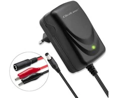 Qoltec automatinė kroviklis do akumulatora AGM GEL STD 6V | 1A | Prostownik su sygnalizatorem LED