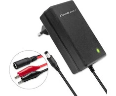 Qoltec automatinė kroviklis do akumulatora AGM GEL STD 6V 12V | 1.5A | Prostownik su sygnalizatorem LED