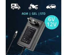 Qoltec automatinė kroviklis do akumulatora AGM GEL STD 6V 12V | 1.5A | Prostownik su sygnalizatorem LED