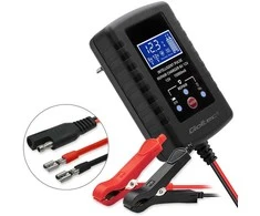 Qoltec automatinis kroviklis AGM GEL STD 6V/12V akumuliatoriui | 2A | Lygintuvas su remonto funkcija ir LED ekranu
