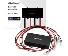 Qoltec 51098 Įtampos balansavimo įrenginys 48 V akumuliatoriams 4 x 12 V | 10 A | LiFePO4 AGM GEL