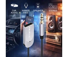 Roxtone „Qoltec“ belaidis adapteris, garso ir HiFi imtuvas namams ir automobiliui | „Bluetooth 6.0“ | 2 x RCA | 1 x AUX minijungtis (3,5 mm) | USB | Mikrofonas