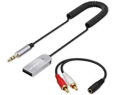 Roxtone „Qoltec“ belaidis adapteris, garso ir HiFi imtuvas namams ir automobiliui | „Bluetooth 6.0“ | 2 x RCA | 1 x AUX minijungtis (3,5 mm) | USB | Mikrofonas
