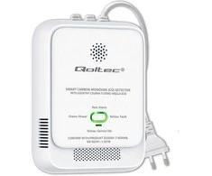 Qoltec Certyfikowany Czujnik tlenku węgla (czadu) | detektor CO | alarm 85dB | LED