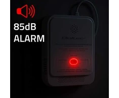 Qoltec 52654 2in1 gamtinių dujų ir anglies monoksido (CO) nuotėkio detektorius | CH4 | CO | NG | Tuya | Wi-Fi | 85 dB signalizacija | LED