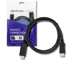 QOLTEC 50436 Qoltec Cable DisplayPort v1.2 / HDMI 4Kx2K 2m