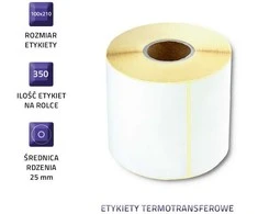 „Qoltec“ terminio perdavimo etiketės 100 x 210 | 350 etikečių