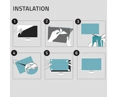 Qoltec mėlynos šviesos filtras 27" | 16:9 | Akių apsauga | Anti-glare | Matinis | monitoriui