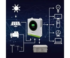 Qoltec 3500 kW 100A 24V hibridinis saulės inverteris