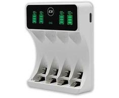Ni-MH/Ni-Cd akumuliatorių įkroviklis – AA ir AAA – Qoltec 50848