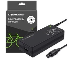Qoltec Įkroviklis elektriniam dviračiui 36V | 42V | 2A | GX12-3Pin + maitinimo laidas