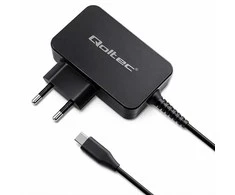 Įkroviklis - Qoltec 52386 GaN POWER PRO | 1xUSB-C | 65W | 5-20V | 3-3.25A | Juodas