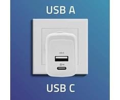 Adapteris Įkroviklis maitinimo 45W gan 5-20V 1.5-3A 1 x usb-c pd usb qc 3.0 baltas Qoltec