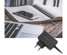 QOLTEC 51024 Charger 65W / 5-20V / 3-3.25A / USB type C / PD / Juodas