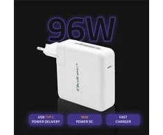 QOLTEC 51709 Maitinimo įkroviklis Greitas 96W 5 20V 3 4.7A USB C PD Baltas