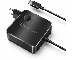 Qoltec 65W GaN Super Fast | USB-C PD PPS | 5-21V | 3-3.25A | Nešiojamas kompiuteris | MacBook | Išmanusis telefonas