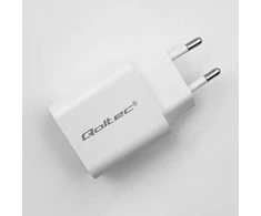 „Qoltec Super Quick PD“ | USB-C | 20 W | 5–12 V | 1,67–3 A | Balta