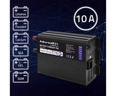 Qoltec 51952 Išmanusis „Monolith“ įkroviklis LiFePO4 AGM GEL SLA akumuliatoriams | 10A | 24V