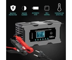 Qoltec Inteligentna mikroprocesorinis kroviklis 12V 10A | Prostownik su funkcija naprawy do akumulatora AGM GEL LiFePO4