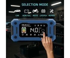 „Qoltec“ išmanusis mikroprocesorius 12 V 15 A | Lygintuvas su remonto ir maitinimo palaikymo funkcija keičiant akumuliatorių | skirtas AGM GEL LiFePO4 | LCD
