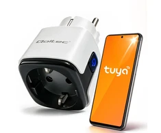 Qoltec Inteligentne gniazdko Wi-Fi 16A | Timer | Watomierz | Tuya | Smart Life | Amazon Alexa | Google assistant