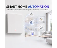 Qoltec Inteligentny 1-kanałowy jungiklis wyłacznik światła | Wi-Fi | Timer | Tuya | Smart life | Baltas