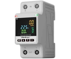 „Qoltec“ vienfazis elektroninis vatmetras | Energijos suvartojimo matuoklis | DIN35 | Nuotolinio valdymo pultas | Matavimų istorija | „Wi-Fi“ | TUYA | Išmanusis gyvenimas