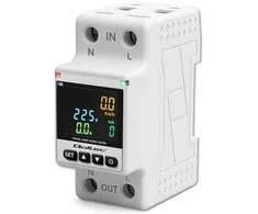 „Qoltec“ vienfazis elektroninis vatmetras | Energijos suvartojimo matuoklis | DIN35 | Nuotolinio valdymo pultas | Matavimų istorija | „Wi-Fi“ | TUYA | Išmanusis gyvenimas