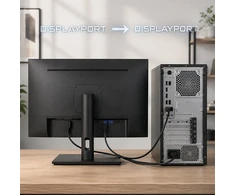 Qoltec Kabelis DisplayPort v2.1 męski | DisplayPort v2.1 męski | 8K | 40G | 2m