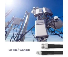 Koaksialinis kabelis Qoltec LMR400 | N Moteris | RP-SMA Vyrai | 5 m