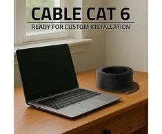 Qoltec Kabelis patchcord sieciowy skrętka utp | cat6 | high speed 1gb/s | lan | 100m | juoda