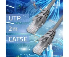 Qoltec Kabelis Patchcord UTP | CAT5e | 2 x RJ-45 | 2m | High speed | Gold