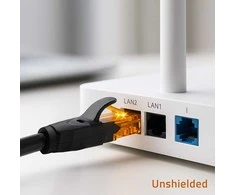 Qoltec Kabelis Patchcord UTP | CAT6 | 2 x RJ-45 | High speed 1Gb/s | Pozłacane styki | 15m | juoda