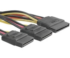 Qoltec Kabelis moteriškas SATA skirstytuvas | 2xmoteris | 0,5 m
