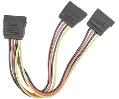 Qoltec Kabelis rozgałęziacz SATA żeński | 2xżeński | 0.2m