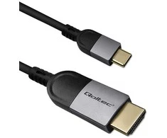 HDMI laidas Qoltec USB-C ir HDMI didelės spartos 4K 60 Hz 32AWG 2 m adapterio kabelis