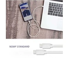 QOLTEC 52346 USB 2.0 cable type C male USB 2.0 type C male 2m Baltas