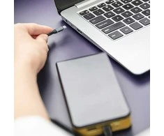 QOLTEC 52357 USB 2.0 type C Cable USB 2.0 type C 100W QC 3.0 PD 1m Juodas