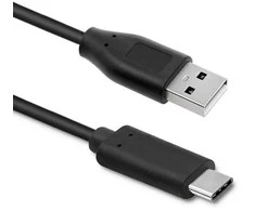 QOLTEC 50496 kabelis USB 3.1 C tipo kištukas USB 2.0 A kištukas 0,25 m