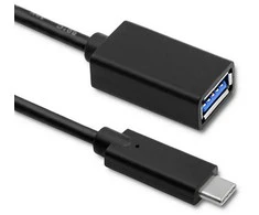 QOLTEC 50486 Qoltec Cable USB 3.1 tipo C kištukas USB 3.0 A moteriškas 0,5 m