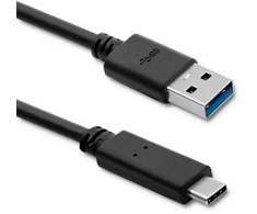 QOLTEC 50363 USB 3.1 type C male cable USB 3.0 A male 1.8m Juodas