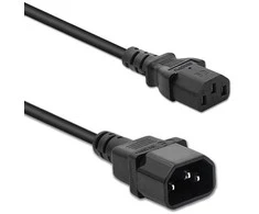 „Qoltec“ UPS maitinimo kabelis | IEC C13/C14 | 3x1,0 mm² | 1,5 m
